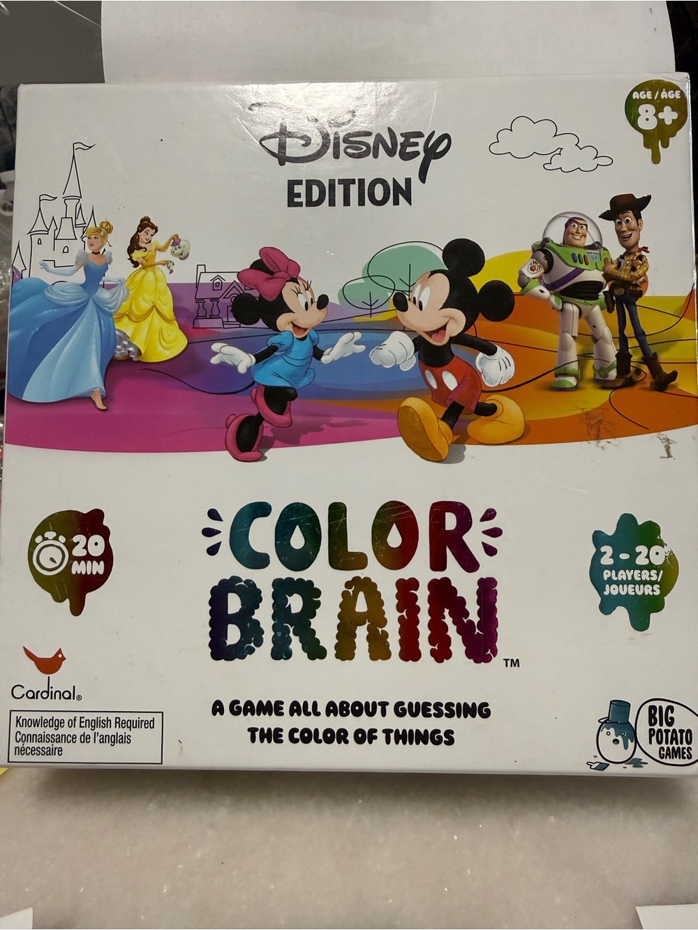 COLOR BRAIN GUESSING GAME Disney Edition Family Game Night for KIDS & FAMILIES